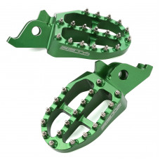 FOOTPEGS ALUMINUM GREEN