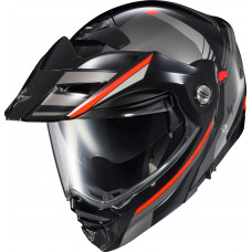 EXO-AT960 MODULAR HELMET MONK BLACK/RED 2X