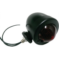 BULLET MARKER LIGHT BLACK RED LENS SINGLE FILAMENT