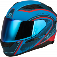 FF-98 AFTERSHOCK HELMET MATTE BLUE/RED 2X