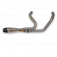 INTMDTR M8 FLT SHORTY BRUSHED SS W/BLACK END CAP