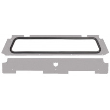 REAR WINDSHIELD SPARKLE SILVER METALLIC