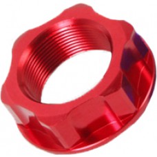 STEERING STEM NUT & BOLT RED M24X30-P1.0 H12