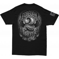 TWO WHEELS TEE BLACK 2X