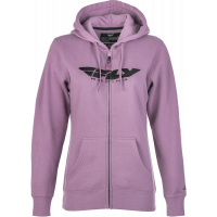 WOMEN'S FLY CORPORATE ZIP UP HOODIE MAUVE 2X