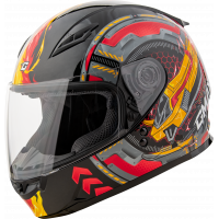 GM-49Y CHARGE HELMET BLACK/RED/YELLOW YL GM-49Y CHARGE HELMET BLACK/RED/YELLOW YL