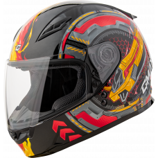 GM-49Y CHARGE HELMET BLACK/RED/YELLOW YL