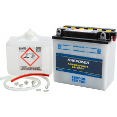 BATTERY W/ACID 12N7-3B 12V