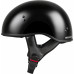HH-45 HALF HELMET NAKED BLACK SM