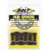 SPROCKET FASTENERS BLACK 6/PK