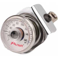 PRESSURE GAUGE & BRACKET CHROME