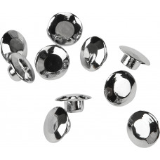 H-BAR CLAMP BOLT CAPS CHROME 10/PK