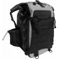 RUGGED MOTORCYCLE TAIL BAG / BACKPACK 30L BLACK/GREY