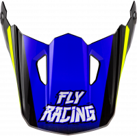 YOUTH KINETIC SCORCHED HELMET VISOR BLUE/GREY/HI-VIS YS-YL