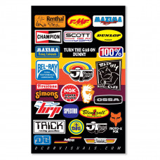 DECAL SHEET THROWBACK MX 12MIL