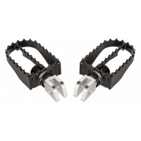 MX STYLE M8 RIDER FOOTPEGS BLACK
