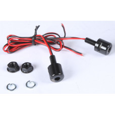 LIGHTED LICENSE PLATE BOLT BLACK