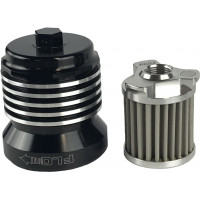 FLO REUSUABLE OIL FILTER BLACK/POLISHED FINS