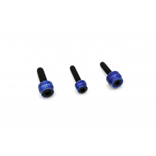 CHACHO'S BOLT KIT BLUE M8 ENG TRANS PRIM BLK
