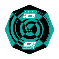 D'COR UMBRELLA TEAL/BLACK