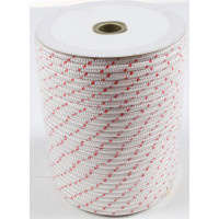 NYLON STARTER ROPE POLYESTER WHITE/RED 3/16