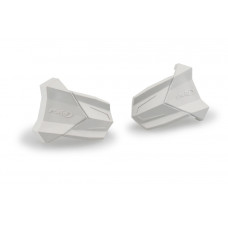 RUBBER END REPLACEMENT FRAME SLIDER R19 PAIR WHITE