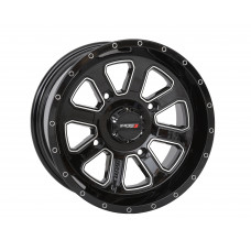 ST4 WHEEL 14X7 4+3 (+10MM) 4/110 GLOSS BLACK/MACHINED