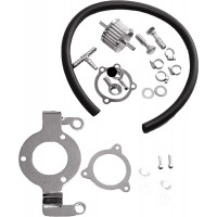 COMPLETE MNT KIT BREATHER HOSE CHROME TOURING 08-16