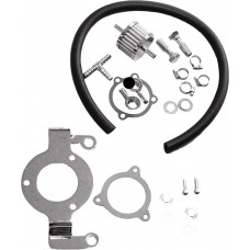 COMPLETE MNT KIT BREATHER HOSE CHROME TOURING 08-16