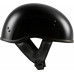 .357 SOLID HALF HELMET GLOSS BLACK LG