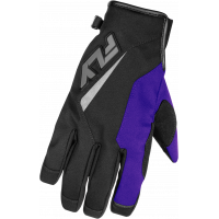 YOUTH TITLE GLOVES BLACK/PURPLE/GREY YL