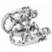 BMX STYLE FOOTPEGS CHROME