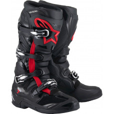 TECH 7 BOOTS BLACK/RED FLUO 10
