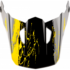 YTH KINETIC DRIP HELMET VISOR GREY/BLACK/YELLOW YS-YL