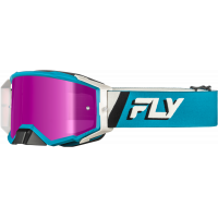 ZONE ELITE GOGGLE BLUE/WHITE W/ MAGENTA MIRROR/SMOKE LENS