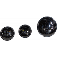 LED HEADLIGHT/PASSING LAMP SET BLACK
