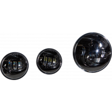 LED HEADLIGHT/PASSING LAMP SET BLACK