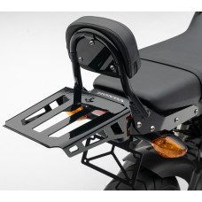 MINI ROUND SISSY BAR W/PAD BLACK HON GROM