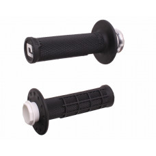 MICRO-X LOCK-ON GRIPS HALF-WAFFLE BLACK/SILVER