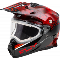 TREKKER CW CONCEAL HELMET ELEC SHLD RED/BLACK 2X