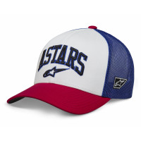DUNKER TRUCKER HAT WHITE/RED/BLUE