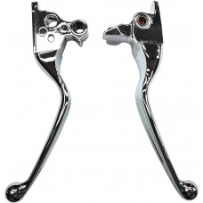 SMOOTH LEVER SET CHROME FLT 08-13 W/CABLE CLUTCH