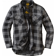 COVERT WOMENS FLANNEL BLACK/GREY LG