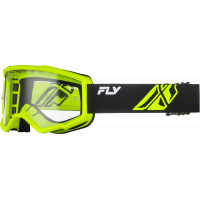 YOUTH FOCUS GOGGLE HI-VIS/BLK W/ CLEAR LENS