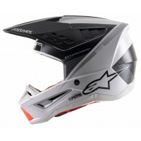 S-M5 RAYON HELMET MATTE LIGHT GREY/BLK/SLVR XL S-M5 RAYON HELMET MATTE LIGHT GREY/BLK/SLVR XL