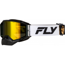 ZONE ELITE SNW GOGGLE WHT/BLK W/PLRZD YELLOW LENS