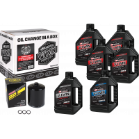 V-TWIN SYN OIL CHANGE KIT TC BLACK FILTER
