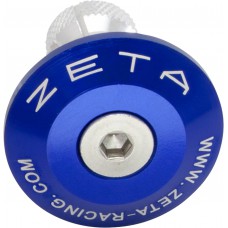 BAR END PLUG BLUE
