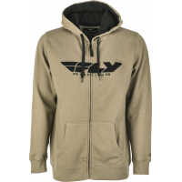 FLY CORPORATE ZIP UP HOODIE TAN/BLACK 2X
