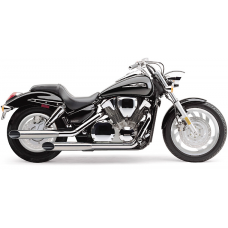 BLVD SLASHCUT SLIP ON CHROME HON VTX1300C 04-09